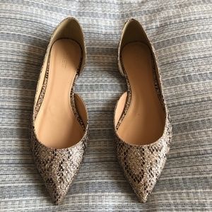 NIB J. Crew Audrey Glitter Flats